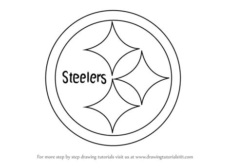 Step by step How to Draw Pittsburgh Steelers Logo in 5 easy steps ...