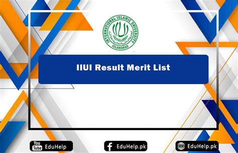 IIUI Result 2024 Merit List Online Check