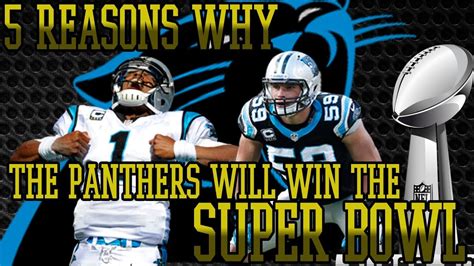 5 REASONS WHY THE CAROLINA PANTHERS WILL WIN THE SUPER BOWL THIS YEAR ...