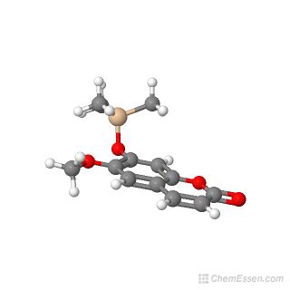 Scopoletin, TMS derivative Structure - C13H16O4Si - Over 100 million ...