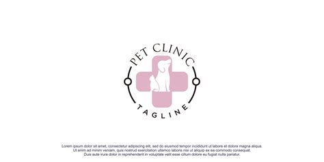 Pet clinic logo design icon vector illustration 17275737 Vector Art at ...