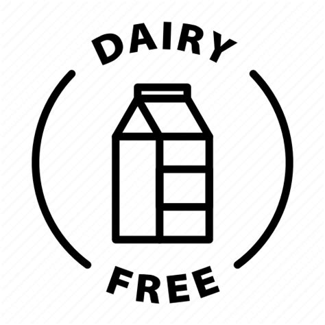 Dairy free, label icon