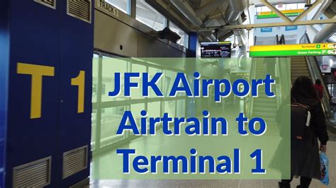 JFK Airport Terminal 1: Airtrain to Departures Walk - YouTube