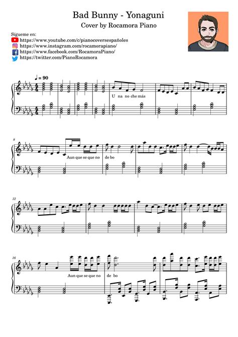 Yonaguni – Bad Bunny sheet music | Sheethost