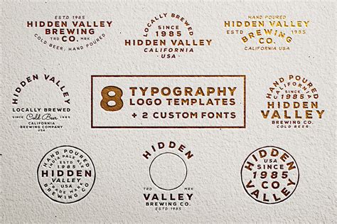 Vintage Logo Templates (+2 Fonts) | Illustrator Templates ~ Creative Market