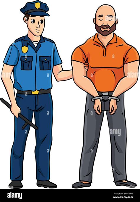 Corrections Officer Cartoon Colored Clipart Stock Vector Image & Art - Alamy