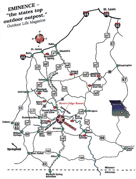 Regional Map - Ozark National Scenic Riverways