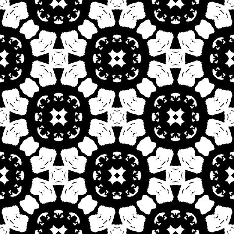 Premium Vector | Black and white pattern Two colors seamless batik ...