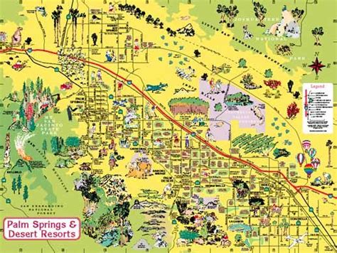 Palm Springs & Desert Resorts Visitor's Map