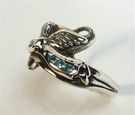 Angel Ring Sterling Angel Ring - Etsy