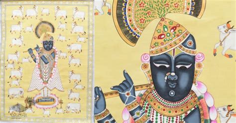 online Traditional Pichwai Painting - Shrinathji & Cows| Indian craft store