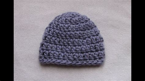 Baby Boy Crochet Hat Patterns for Beginners Very Easy Crochet Chunky Ba Hat Tutorial 20 Minute ...