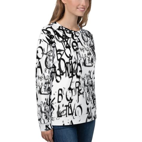 abstract typography – 1 – Unisex Sweatshirt - momenarts