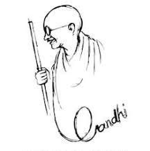 Pencil Mahatma Gandhi Drawing Images - bmp-point