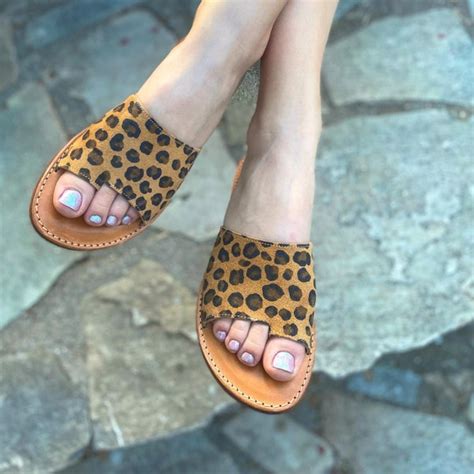 Animal Print Sandals - Etsy