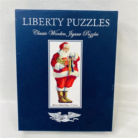 Liberty Puzzles 327 pc Classic Wooden Jigsaw Morse's Santa Claus Christmas USA | eBay