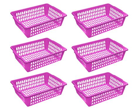 YBM Home Small Plastic Basket Paper Organizer and Letter Tray for Files, A4 Papers, and Letters ...