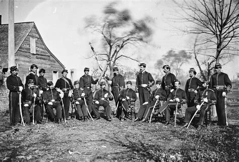 Leadership of the Irish Brigade in the US Civil War at Gettysburg, PA (c.1863) [6362x4328] : r ...