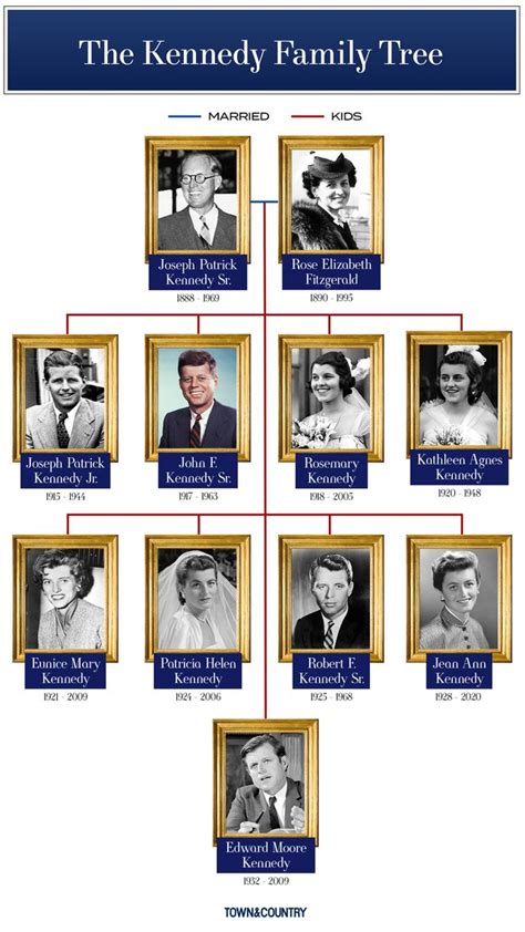 The Kennedy Family Tree, Explained - JFK's Family & Descendants