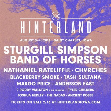 Your 2018 lineup, Hinterlanders! - Hinterland Music Festival | Festival, Music festivals usa ...