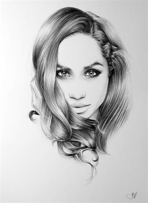 Meghan Markle Portrait by IleanaHunter on DeviantArt