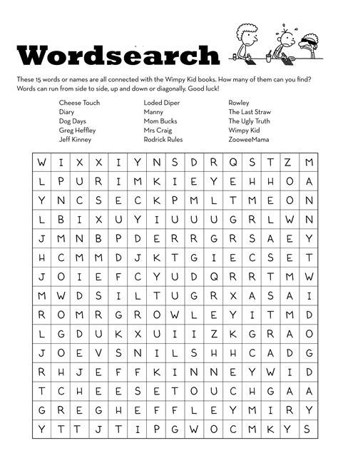 Printable Word Searches For Kids