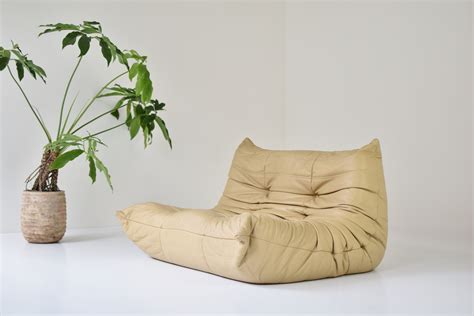 Ligne Roset - Togo naturel leather two-seater - Modern Living