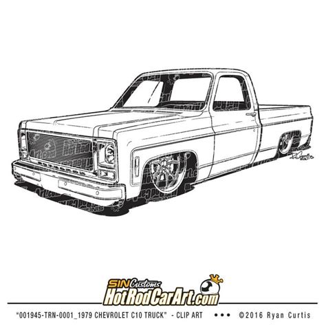 001945-TRN-0001_1979 Chevrolet C10 Truck - Clip Art | Chevy trucks ...