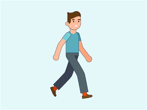 Walk Cycle | Walking cartoon, Walking animation, Motion design animation