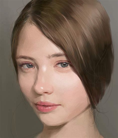 realistic painting (Face) on Behance