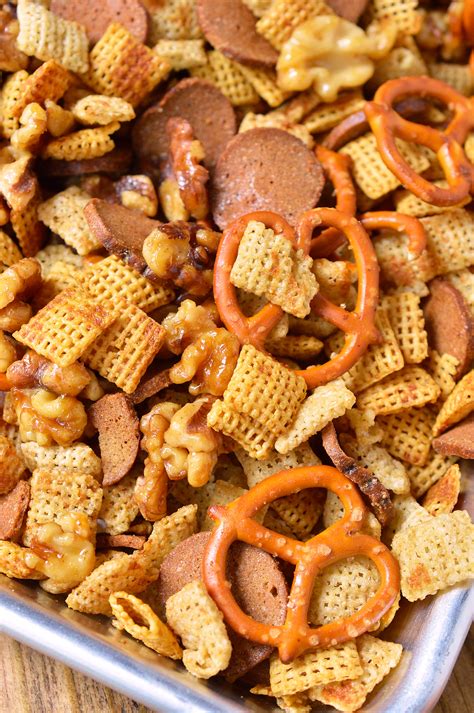 Sweet and Salty Chex Mix Recipe - WonkyWonderful