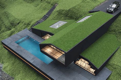 Architectural Designs with green roofs that meet the needs of humans ...