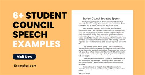 6+ Student Council Speech Examples in PDF | Examples