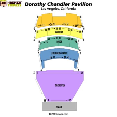 Seating Chart Dorothy Chandler Pavilion | Elcho Table