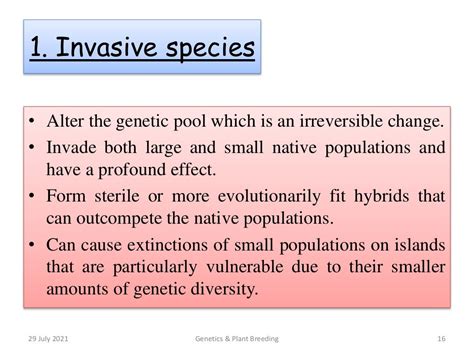 Genetic pollution