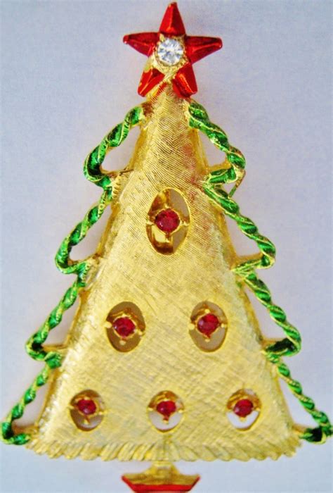 Christmas tree pins from Bijoutree's JEWELED FOREST