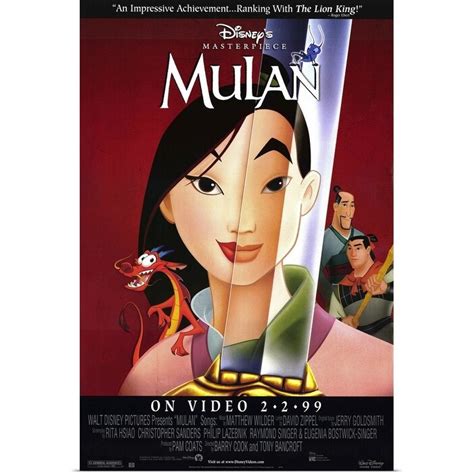 Mulan (1998) 27x40 Movie Poster | ubicaciondepersonas.cdmx.gob.mx