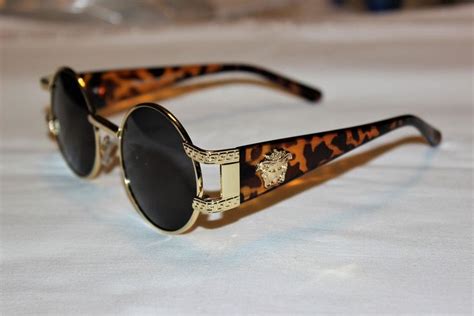 Sunglasses Similar Vintage Versace Round Sonnenbrille Gold | Etsy ...