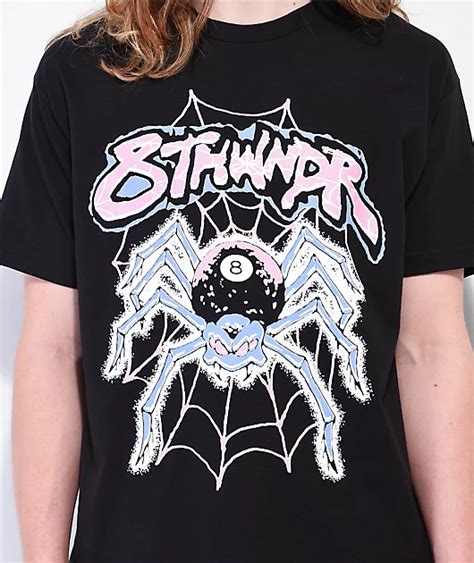 8THWNDR Spider Black T-Shirt