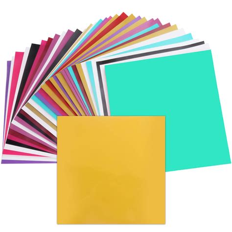 Buy Removable Vinyl Sheets, Cricut Adhesive Backed Vinyl Sheet for Cricut Maker , 35 Assorted ...