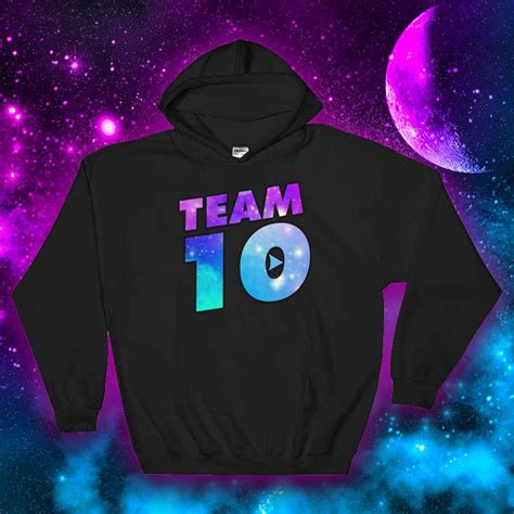 Team 10 Hoodie Jake Paul Merch for Kids Men Women and Youth