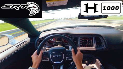 1000HP DODGE CHALLENGER HELLCAT ON TRACK POV + INSANE SUPERCHARGER ...