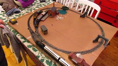 A Simple Train Set Model Railway Layout - Home Wood - YouTube