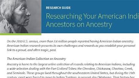 Finding Your Native American Ancestors on Ancestry - Ancestry Academy