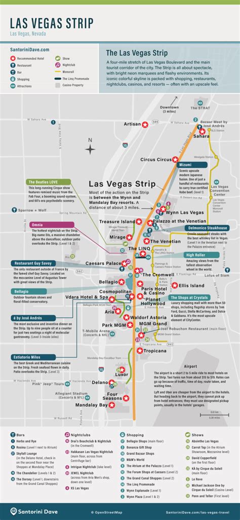 Map of Las Vegas and The Strip