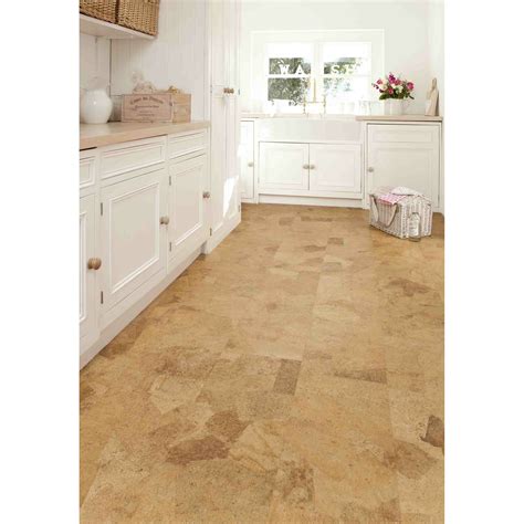 Albero Valley 12" Tiles Cork Hardwood Flooring in Sand Slate | Wayfair