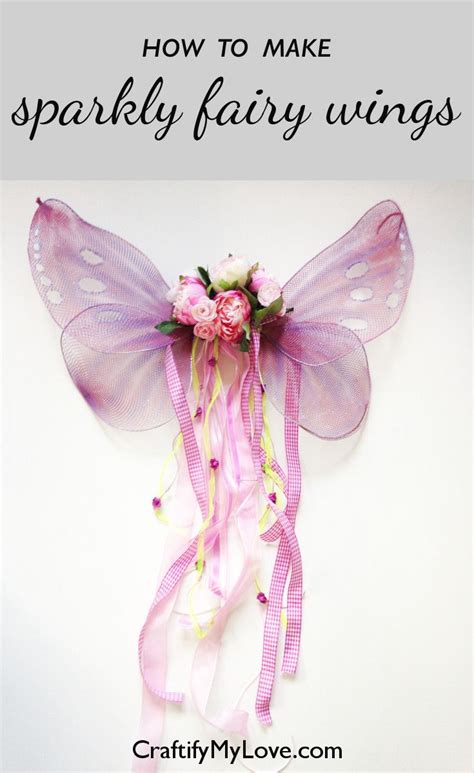 free tutorial on how to make sparkly fairy wings out of wire, pantyhose ...