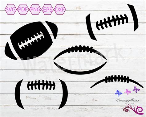 Outline Football Laces Clipart - Ajor Png