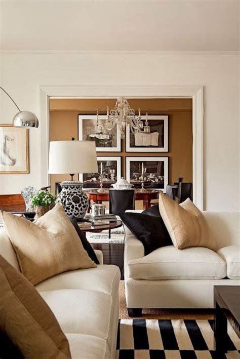Beautiful palette: Camel, black, and white.-Over 55 Decor-Rough Luxe Lifestyle Home Interior ...
