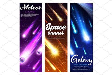 Meteor and comet showers | Illustrations ~ Creative Market